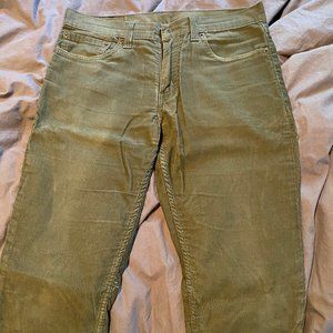 Levi's Green Cordory pants 32x32